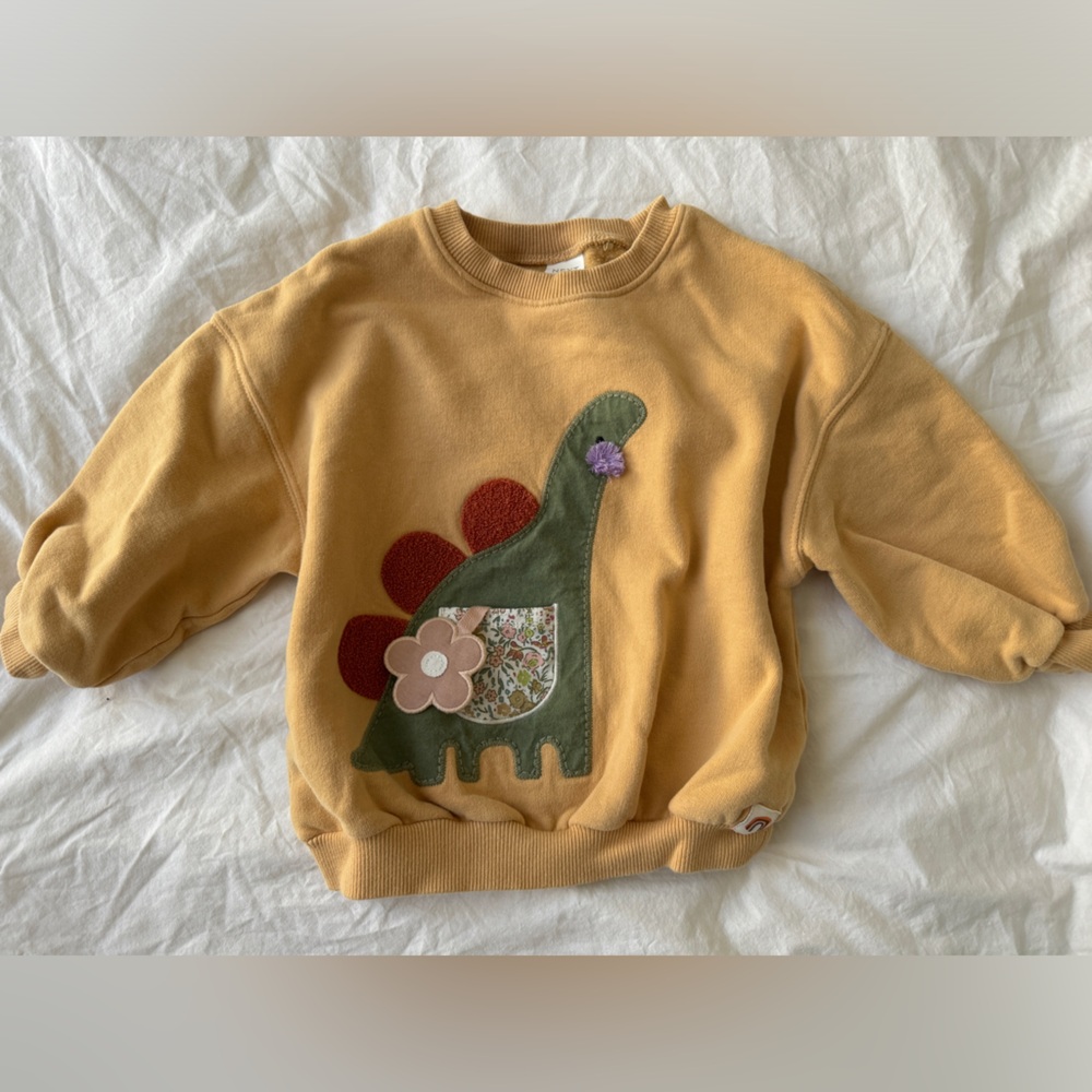 Next Kids Sweatshirt in Yellow and Tan